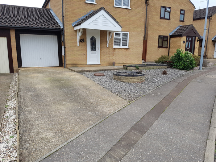 Before Driveway Paving